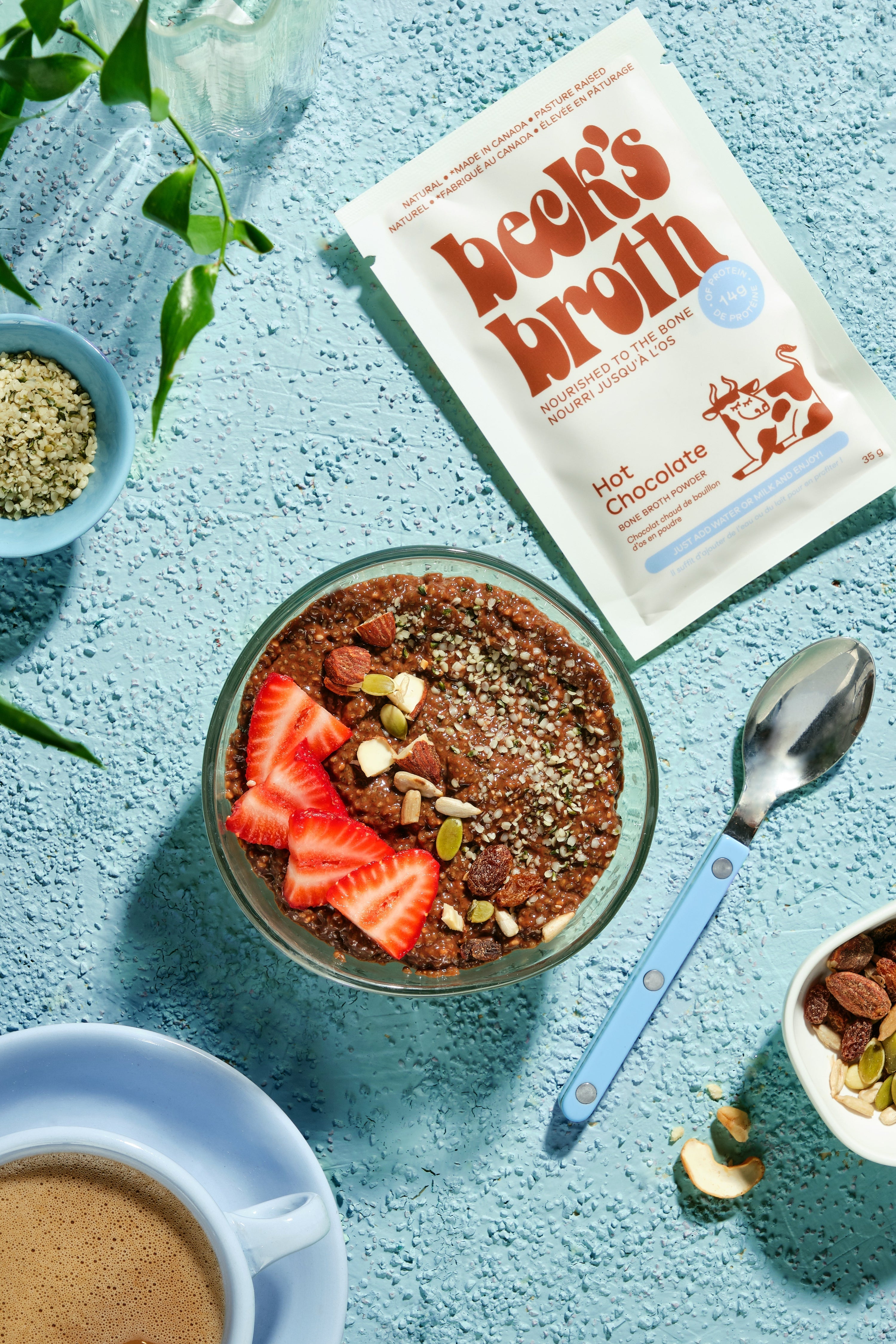 Protein Double Chocolate Overnight Oats Recipe Beck's Broth