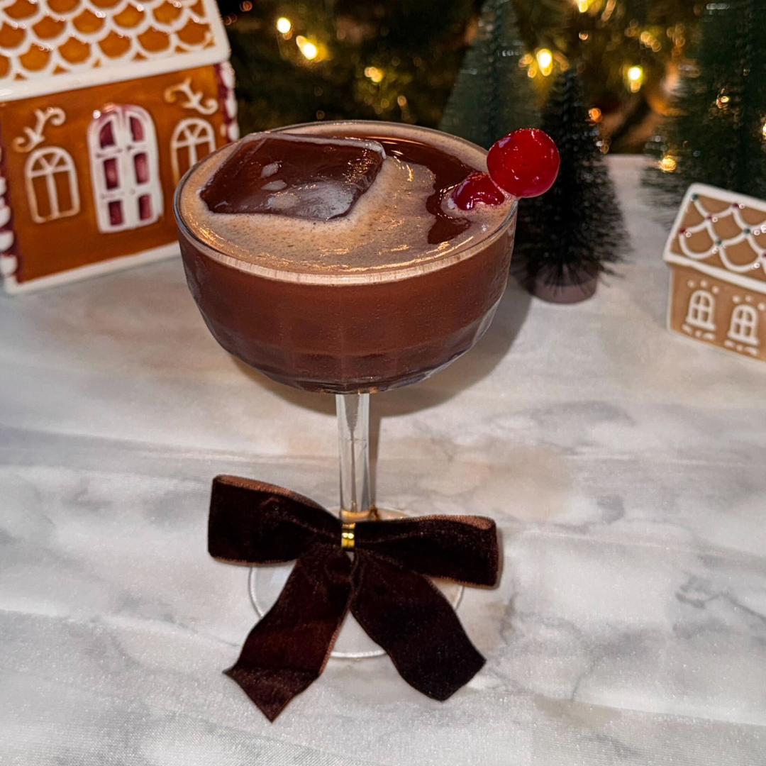 Chocolate Cherry Mocktini Recipe Beck's Broth @neenamaria