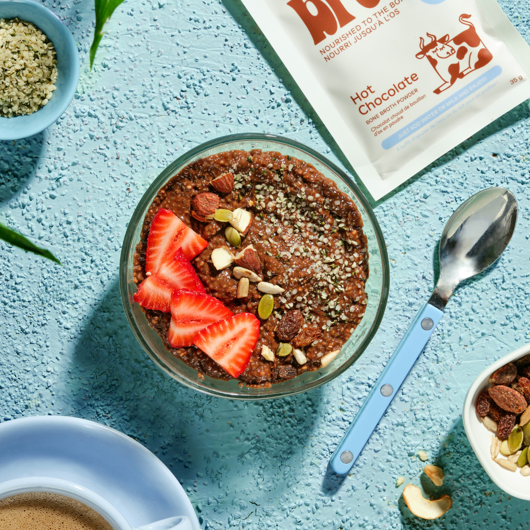 DOUBLE CHOCOLATE OVERNIGHT OATS Recipe Beck's Broth