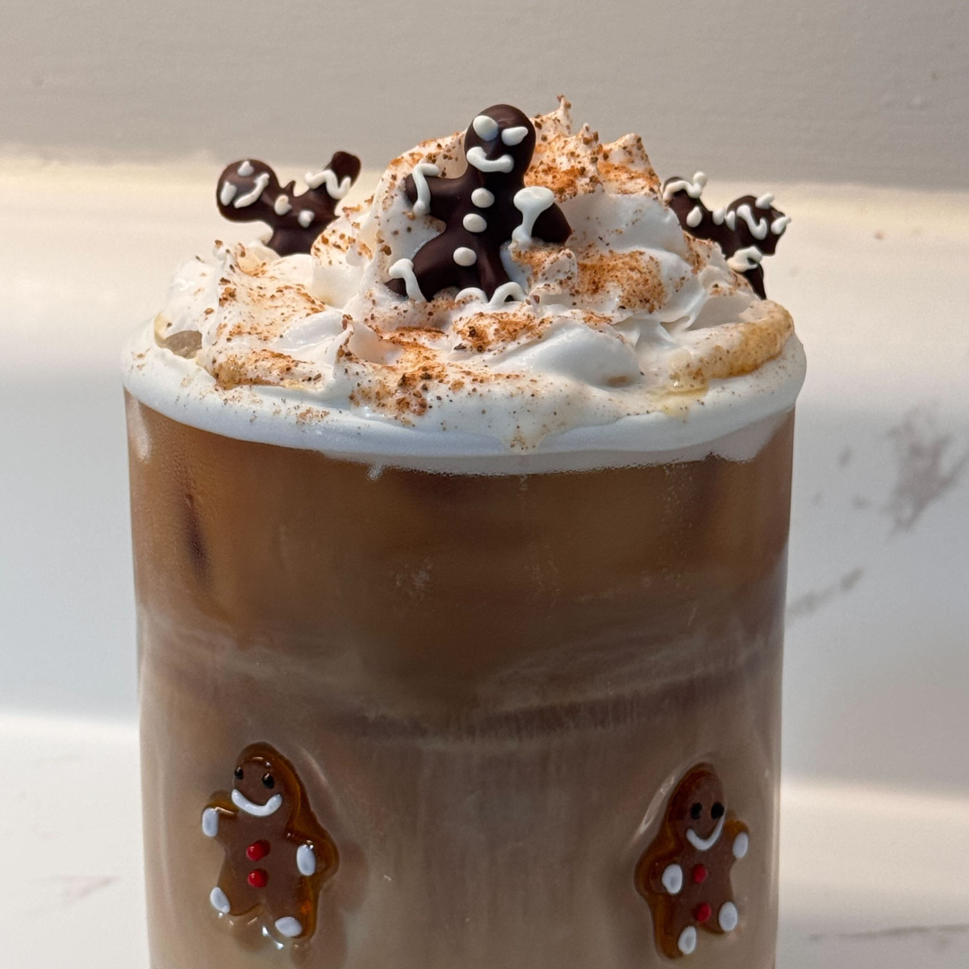 Gingerbread Cookie Milk Latte Recipe Beck's Broth @neenamaria
