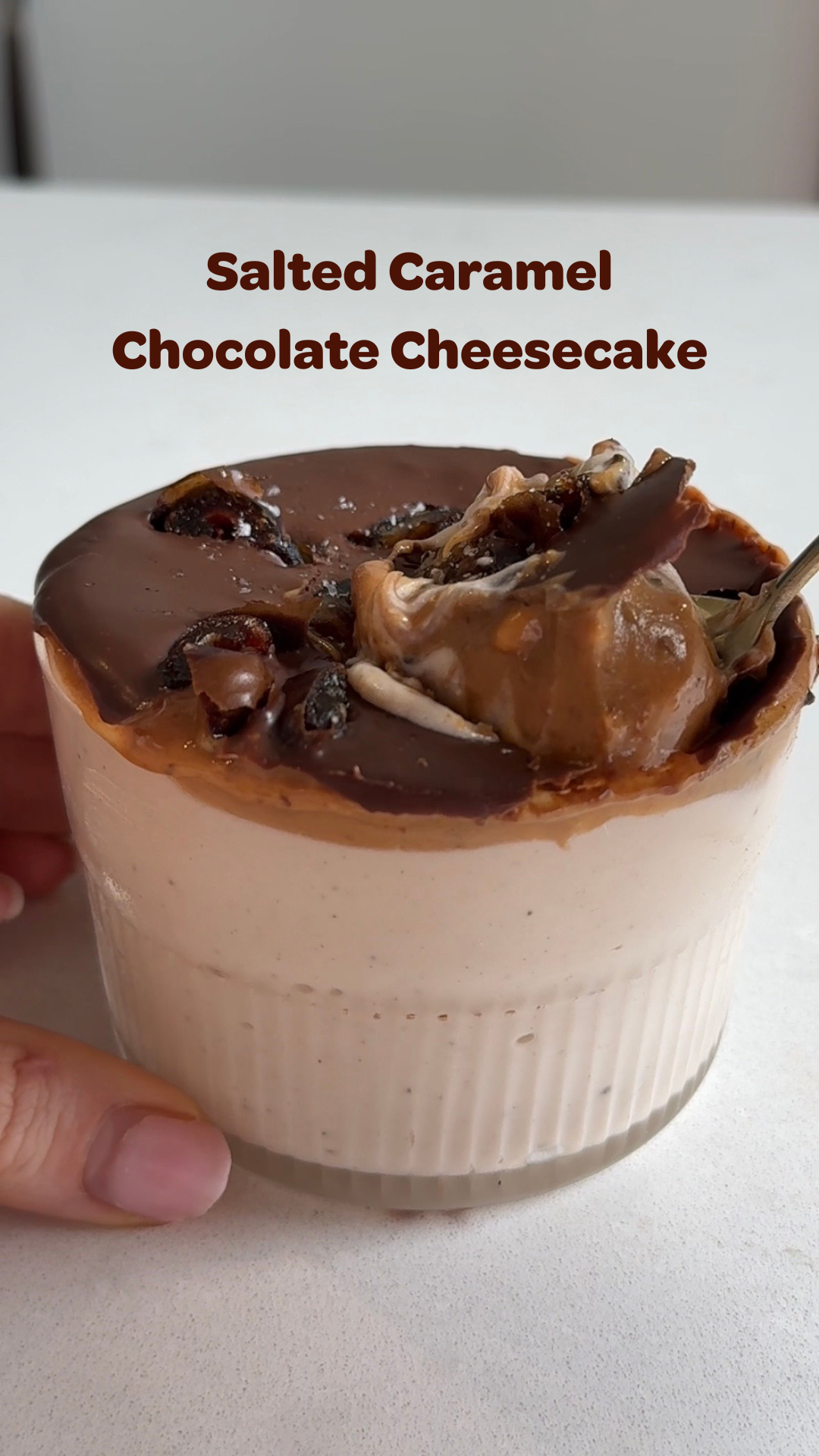 Protein Salted Caramel Chocolate Cheesecake Beck's Broth