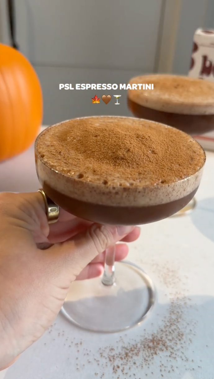 Pumpkin spice espresso martini