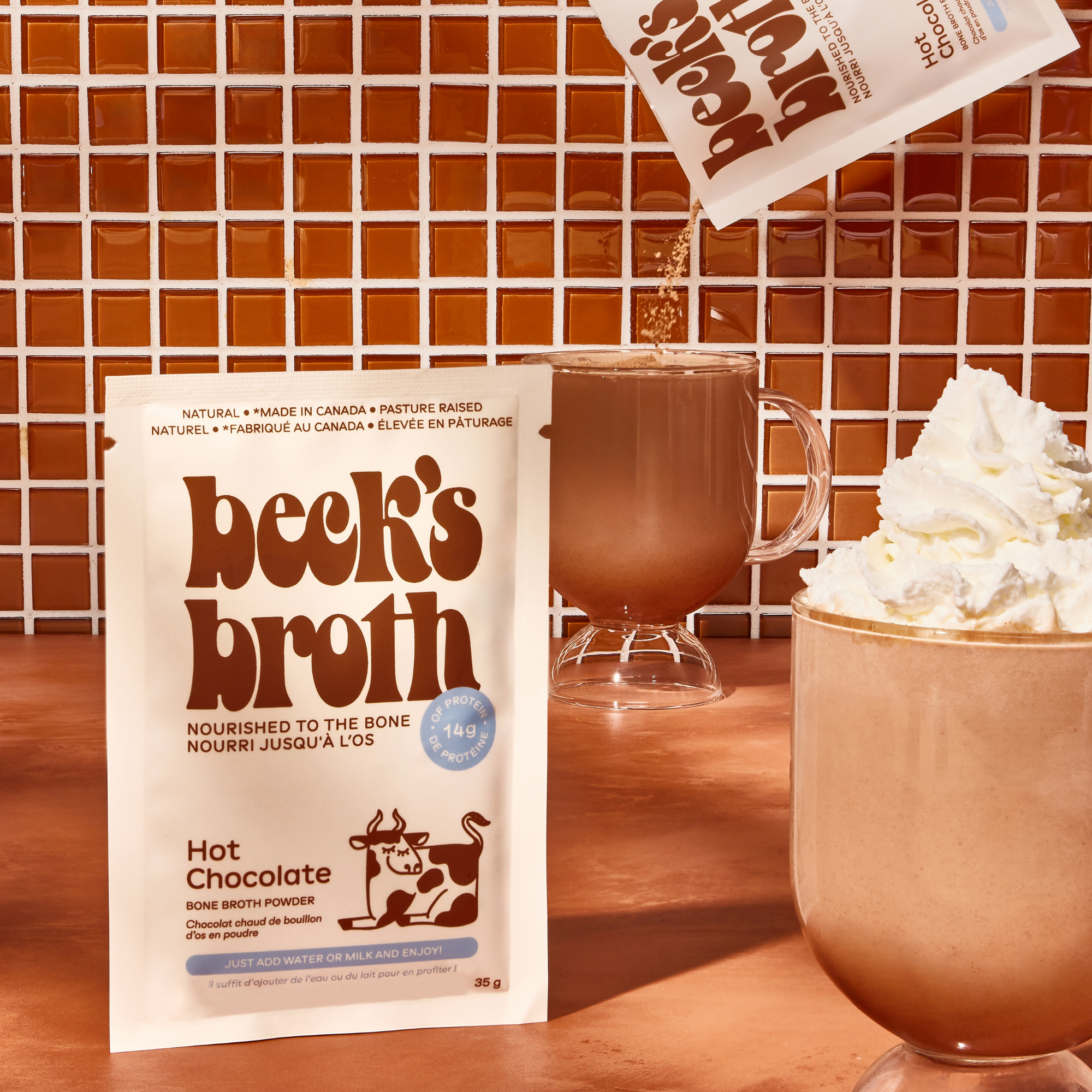 Beck's Broth Bone Broth Hot Chocolate Sachet
