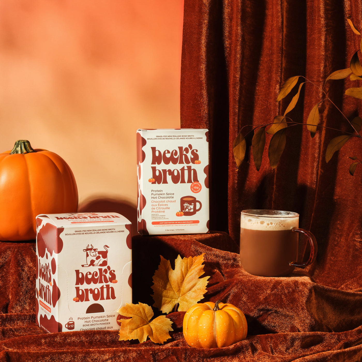 Beck's Broth Protein Pumpkin Spice Hot Chocolate 
