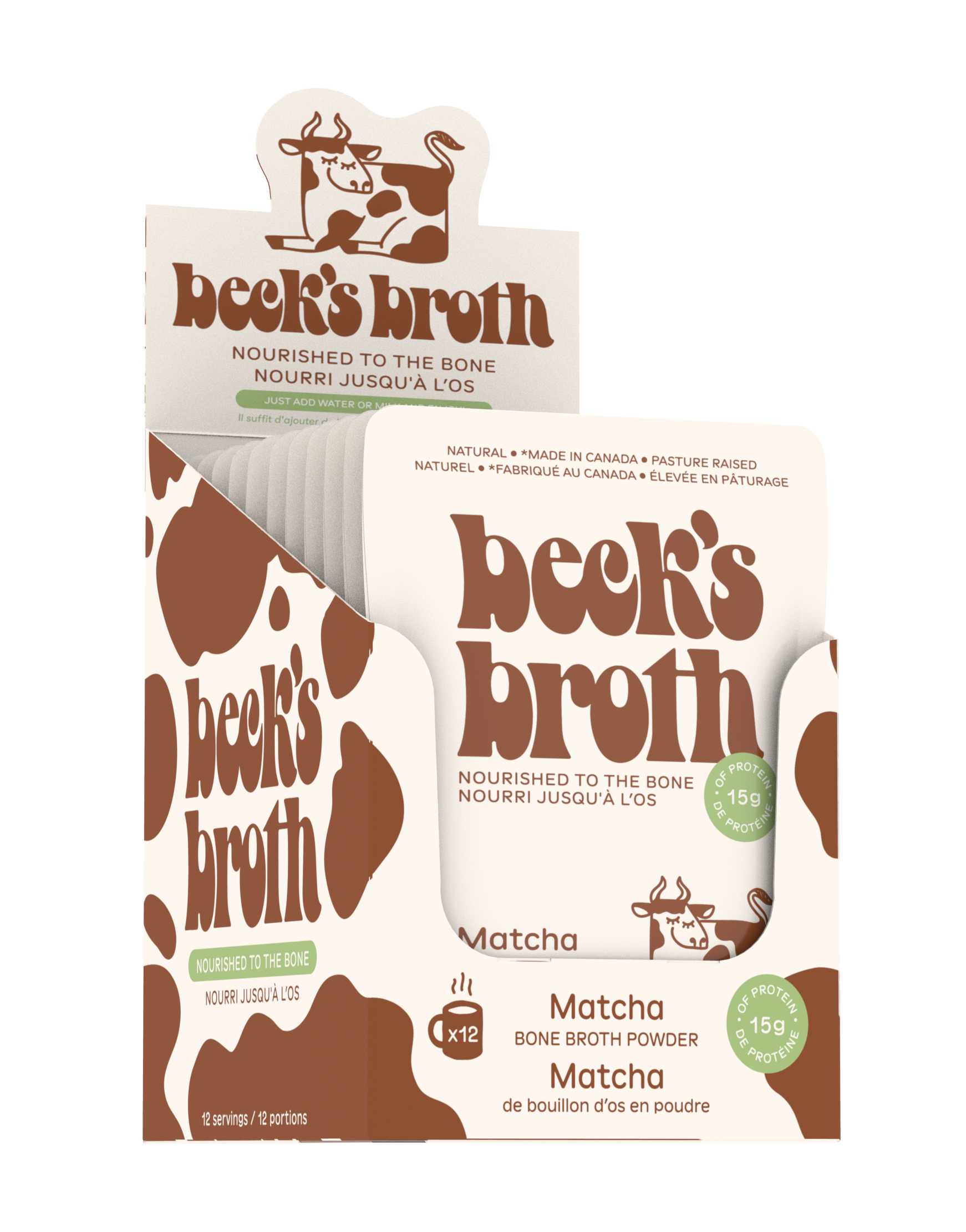 Beck's Broth Bone Broth Matcha Carton