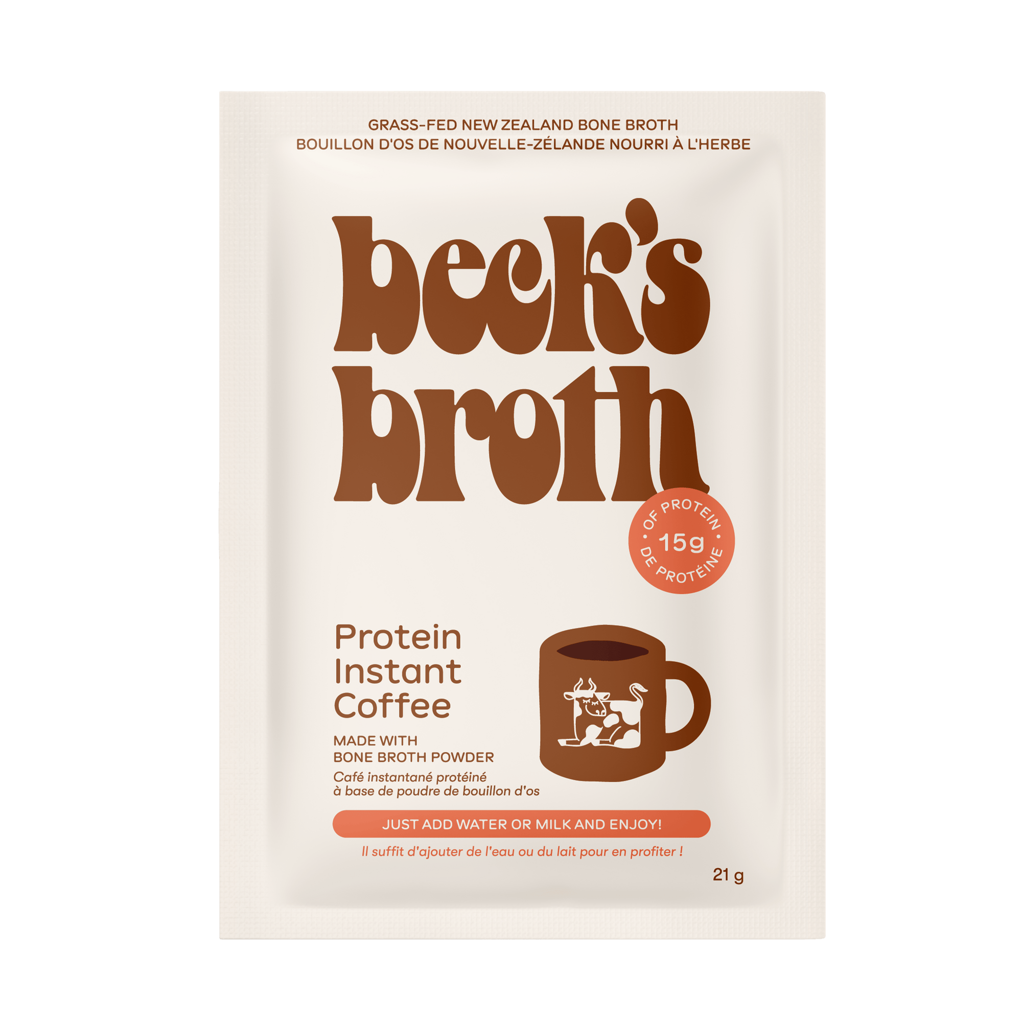 Instant Coffee - 5 Pack Carton - Beck's Broth - 