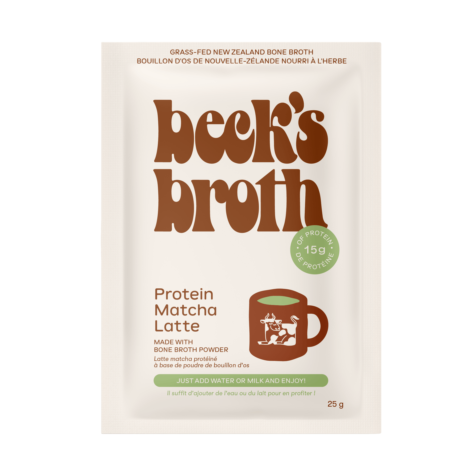 Matcha - 12 Pack Carton - Beck's Broth - 