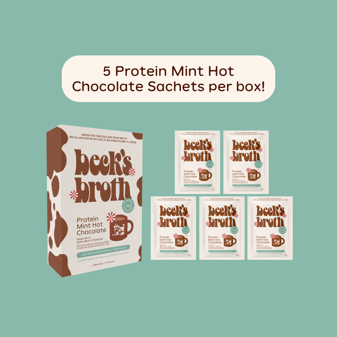 Mint Hot Chocolate - 5 Pack Carton - Beck's Broth - 