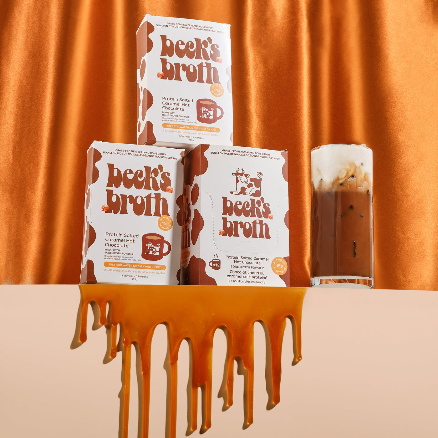 Wholesale Protein Salted Caramel Hot Chocolate - Beck's Broth - 