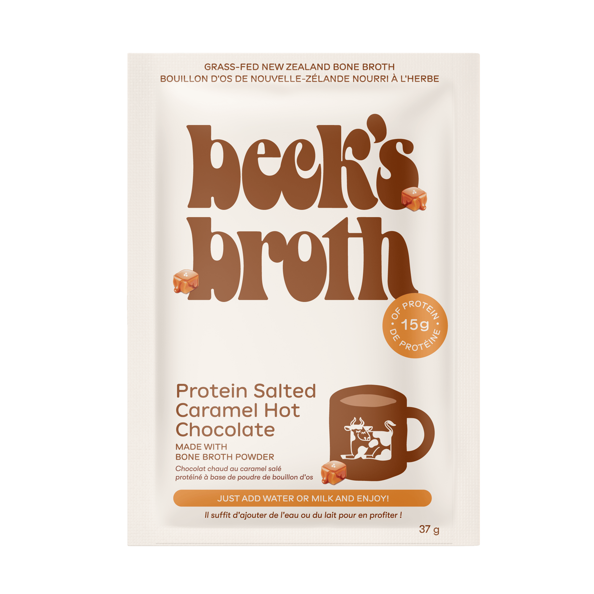 Wholesale Protein Salted Caramel Hot Chocolate - Beck's Broth - 